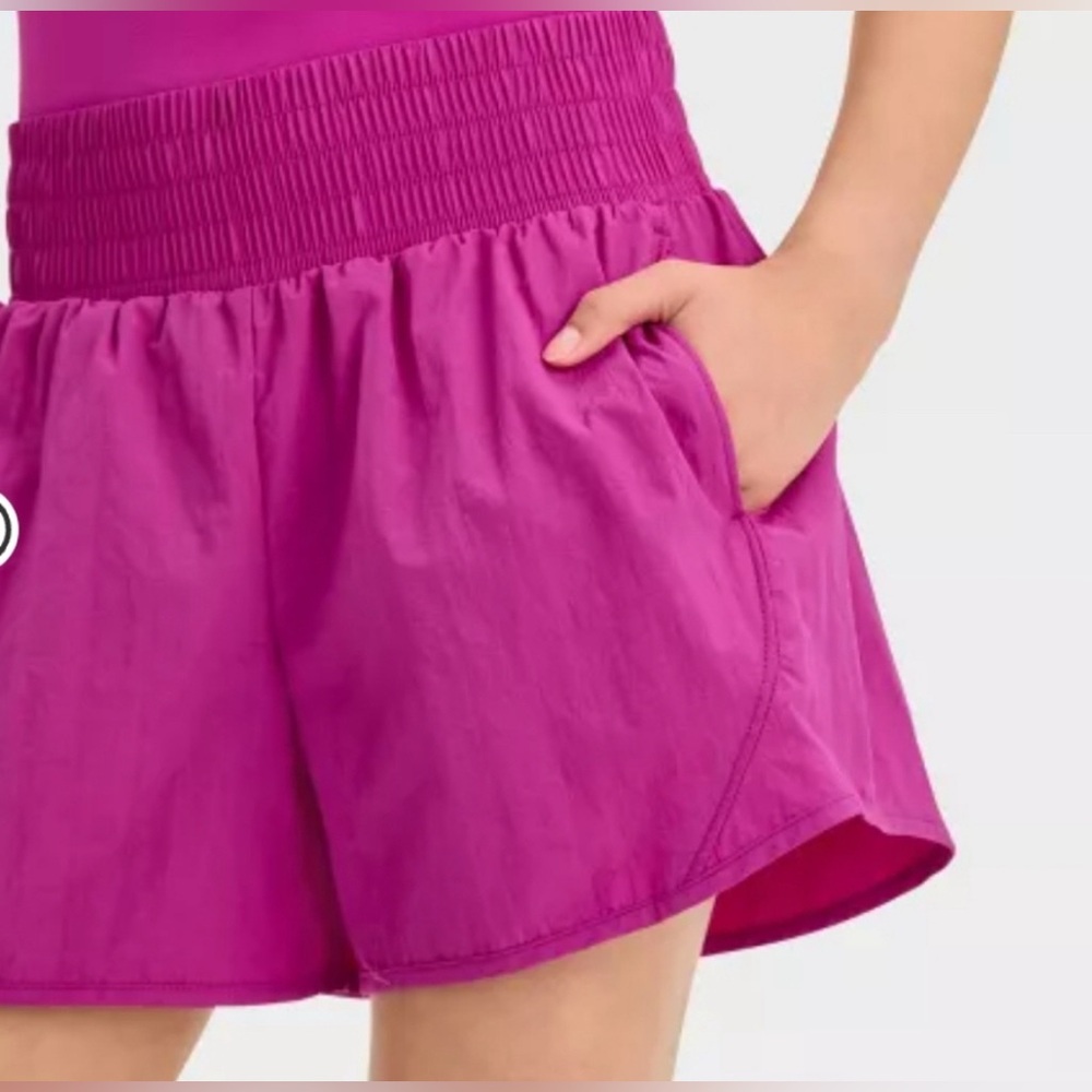 NWT All In Motion High Rise Standard Fit Athletic Short Vibrant Purple - Size XL - Picture 2 of 6